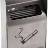 Cenicero de pared para exterior de 1,5 L en acero inoxidable